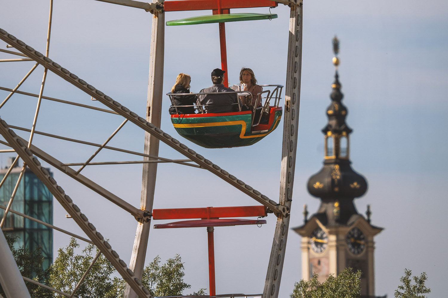 Frühstück am Riesenrad