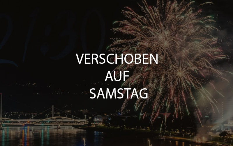 Feuerwerk ist verschoben
